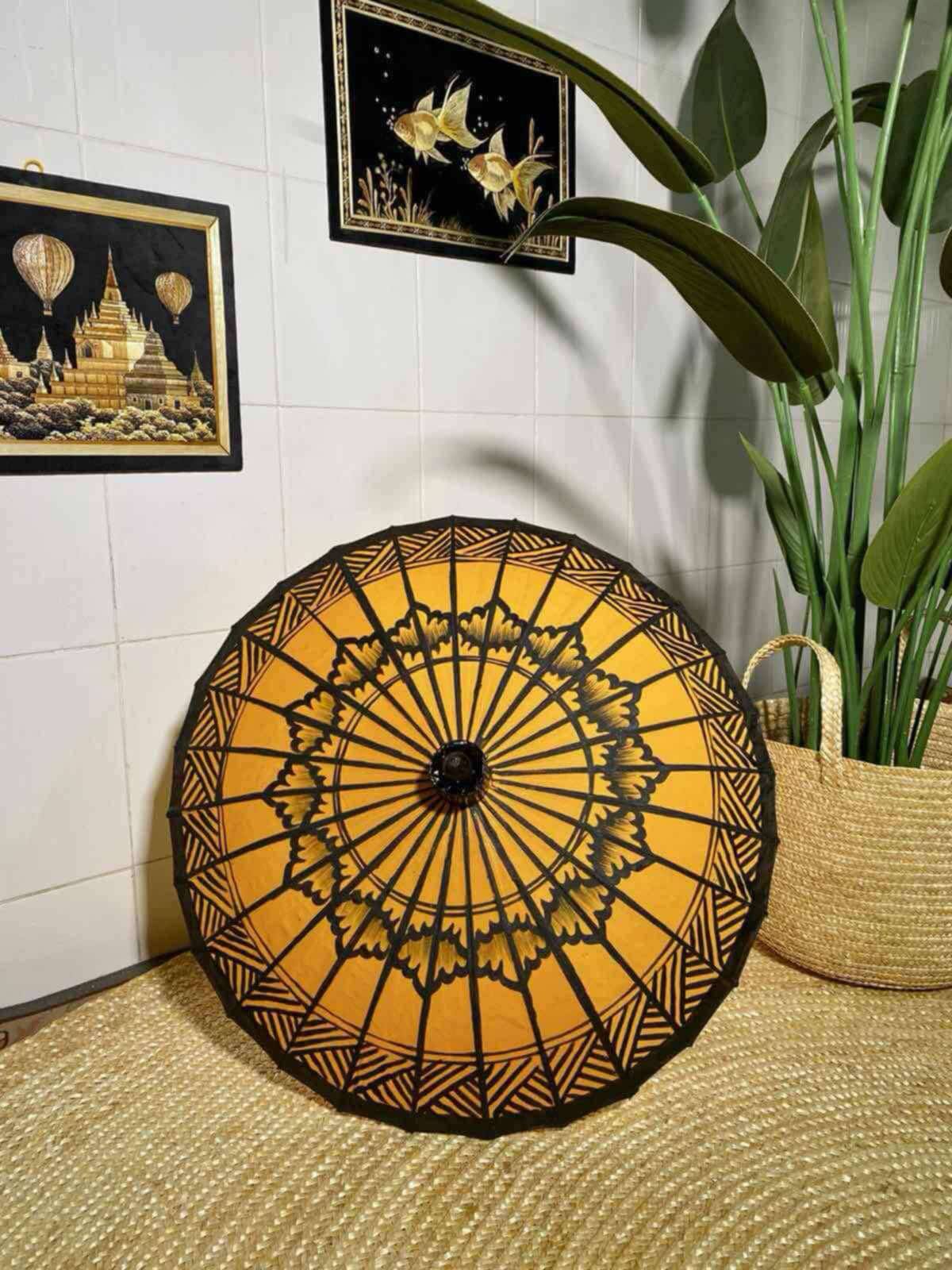 🧡မြန်မာ့ရိုးရာ ပုသိမ်ထီး(ပုဂံကနုတ်ထီး အသေး)🧡