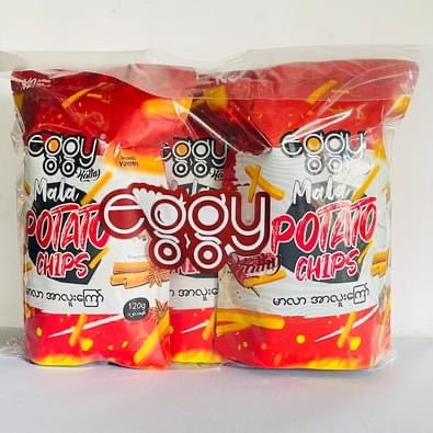 Eggy Kathy Mala Potato Chips-125g