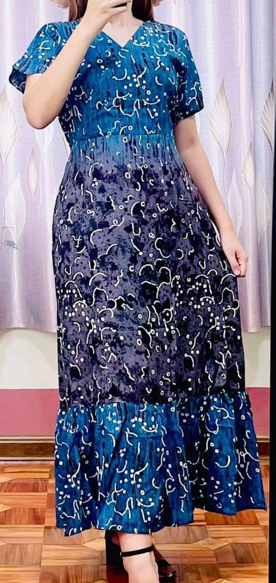 အင်ဒို ဂါဝန်ရှည် UK 8-10 (120- 145 lb)