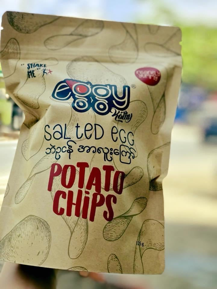 Eggy Kathy Salted Egg Potato Chips -125g