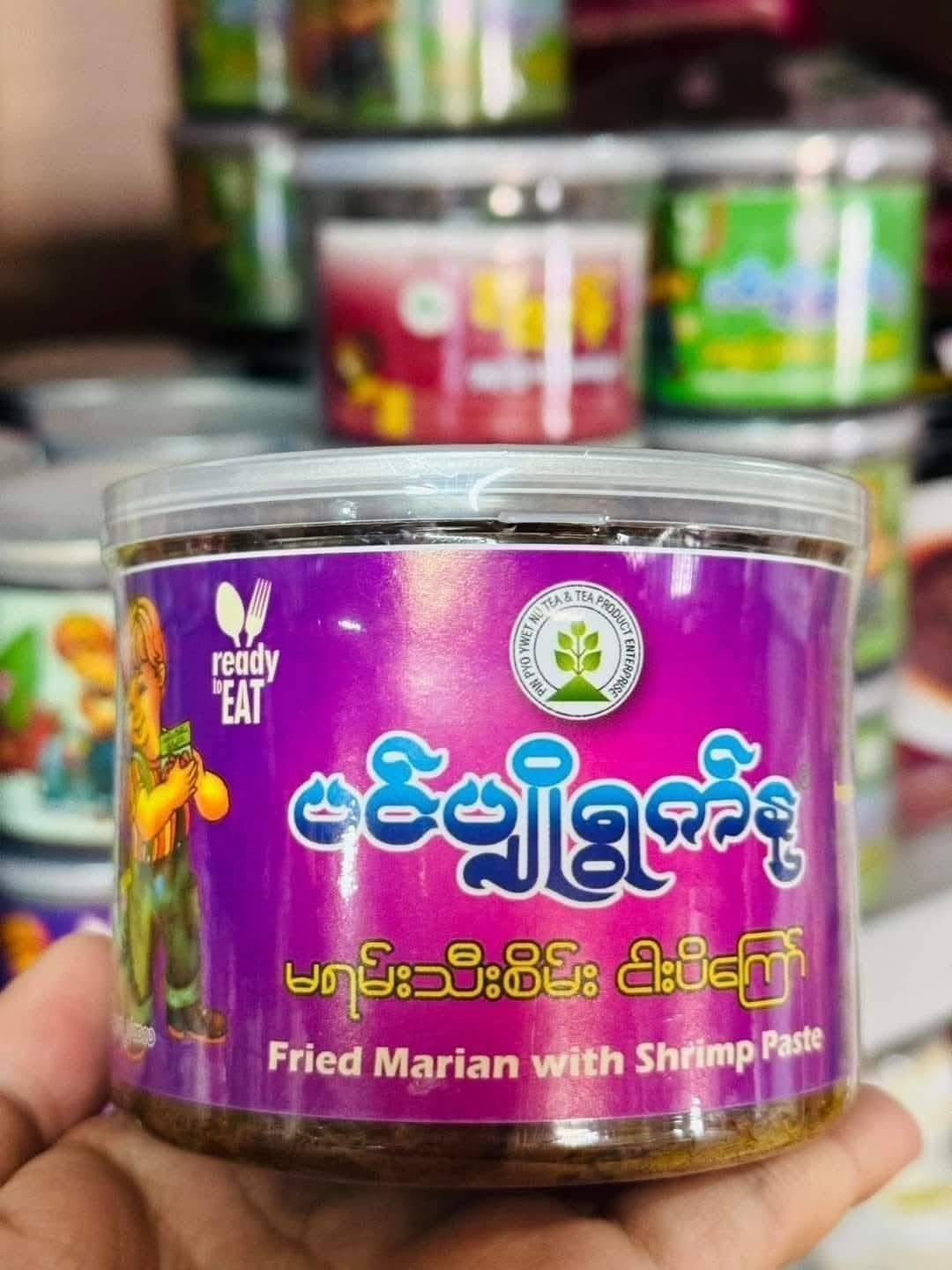 ပင်ပျိုရွက်နု မရမ်းသီးစိမ်းငပိကြော် 320g