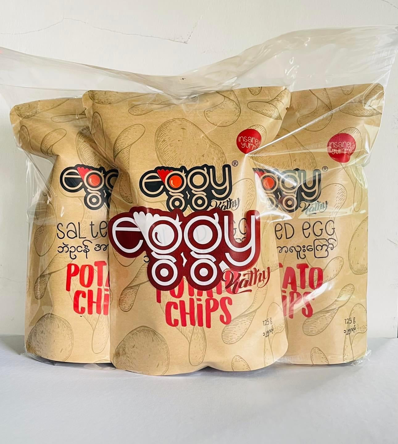 Eggy Kathy Salted Egg Potato Chips -125g