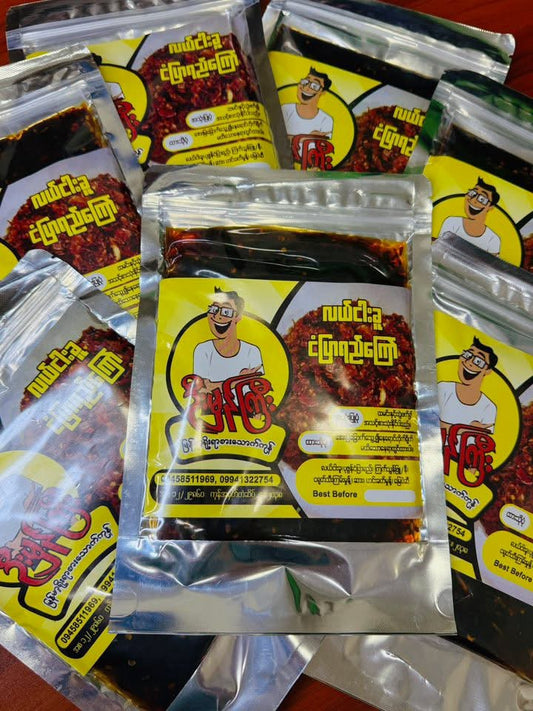 ဦးမှန်ကြီး လယ်ငါးခူငံပြာရည်ကြော်-260g
