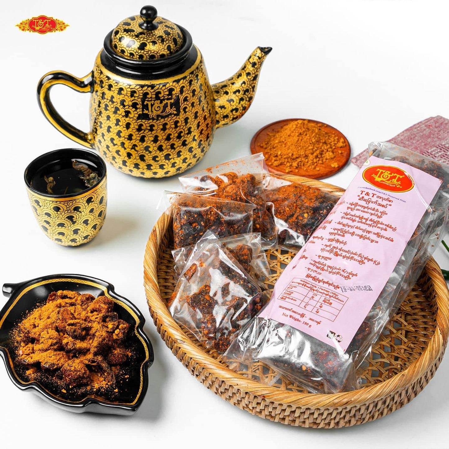 T&T တလုတ်စာ ဆီးခြောက်အစပ်🌶️