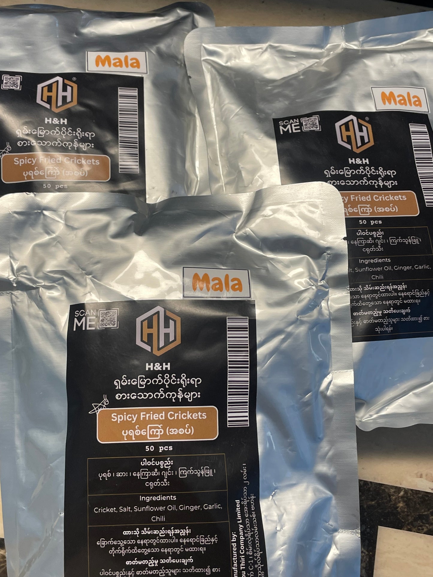 H&H ပုရစ်ကြော်(ဥမပါ)မာလာ ၅၀