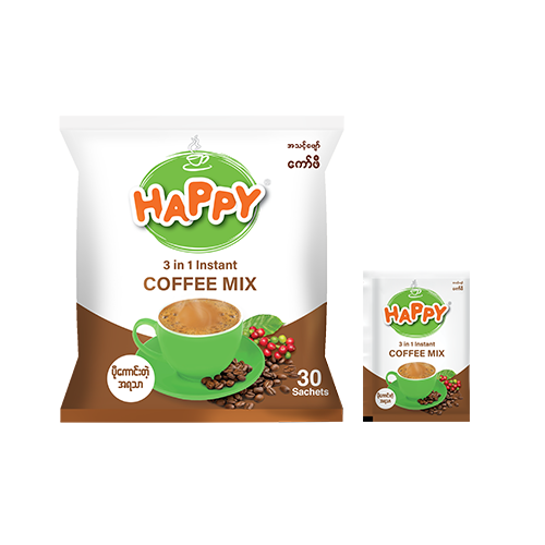 Happy 3 in 1 Instant Coffee Mix (22g x 30Sachets )