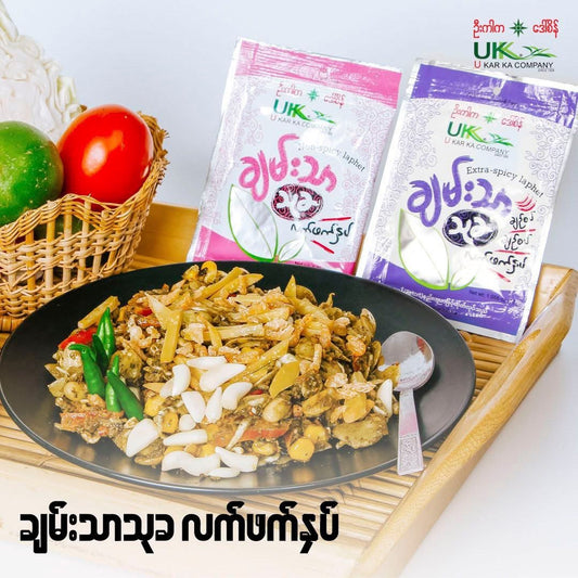 ဦးကာက ချမ်းသာသုခ ချဉ်စပ် လက်ဖက်နှပ် 30g