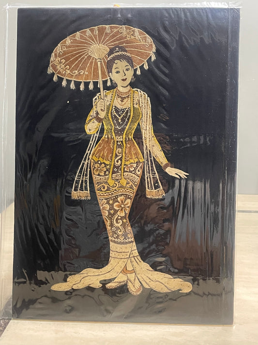မြန်မာ့ရိုးရာကောက်ရိုးပန်းချီ 11” x 15”