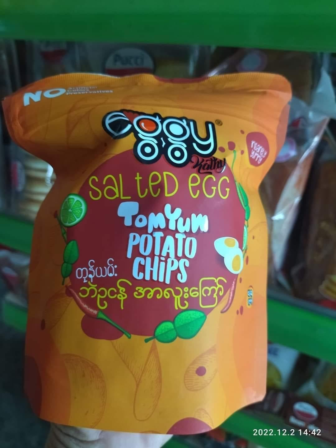 Eggy Kathy Tomyum Potato Chips-125g
