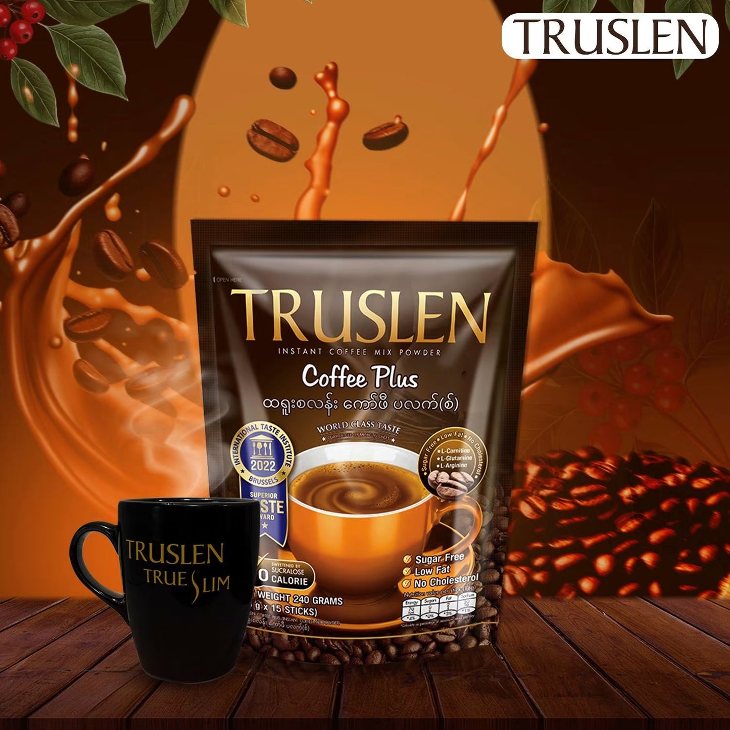 TRUSLEN Coffee Plus (16g x 15 Sticks)