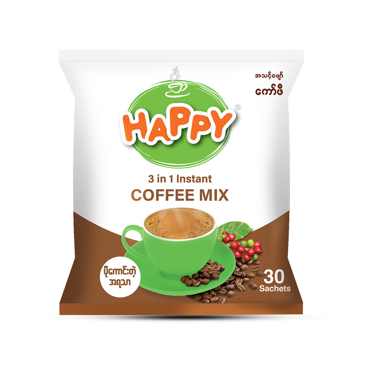 Happy 3 in 1 Instant Coffee Mix (22g x 30Sachets )