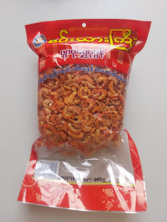 မင်းသားကြီးဖျာပုံရွှေပုဇွန်ခြောက်-400g